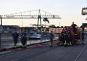 Havarie Wassereinbruch Motorraum beim Schiff Koeln Niehl Niehler Hafen P144